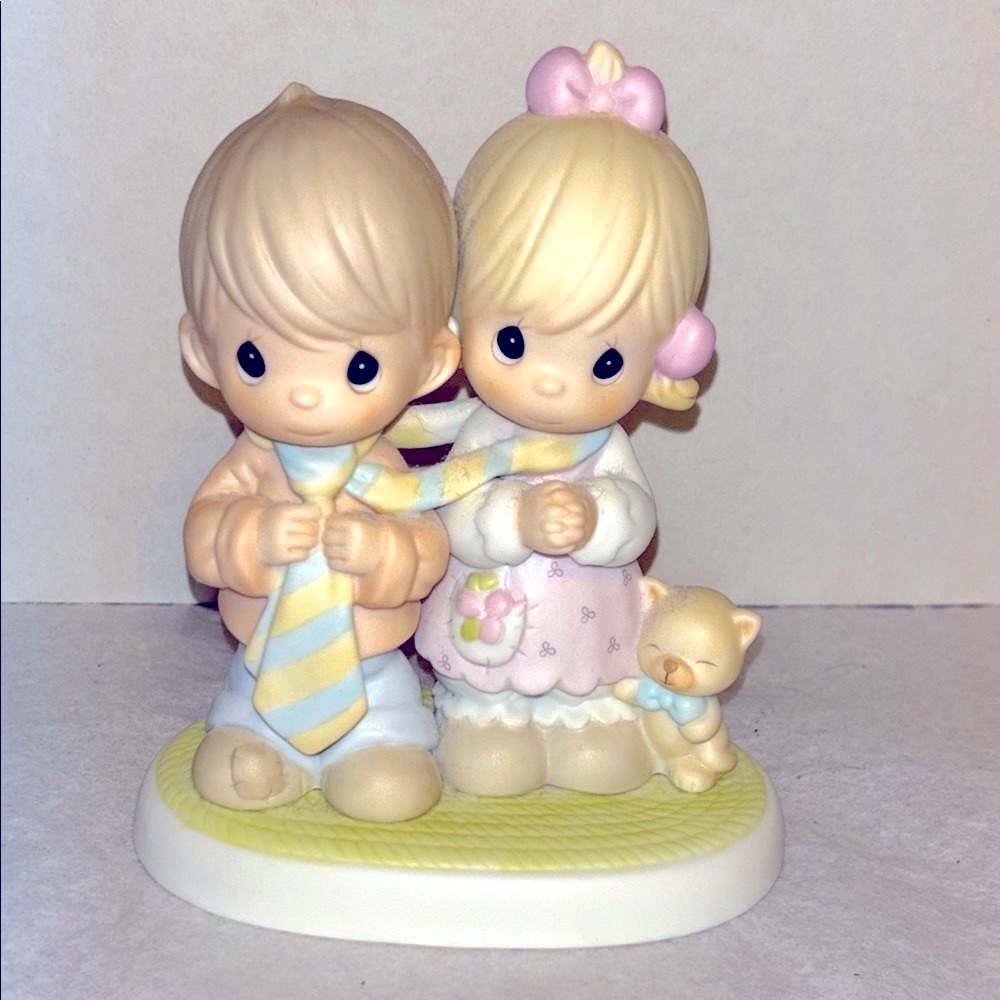 Charming Figurine with Pastel Accents